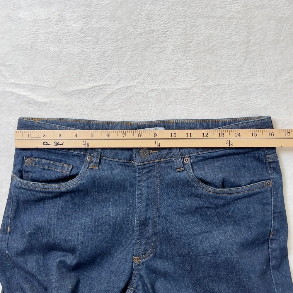 Peter Millar Crown Straight Leg Jeans Mens Sz 32x30 Blue Stretch Denim Dark Wash